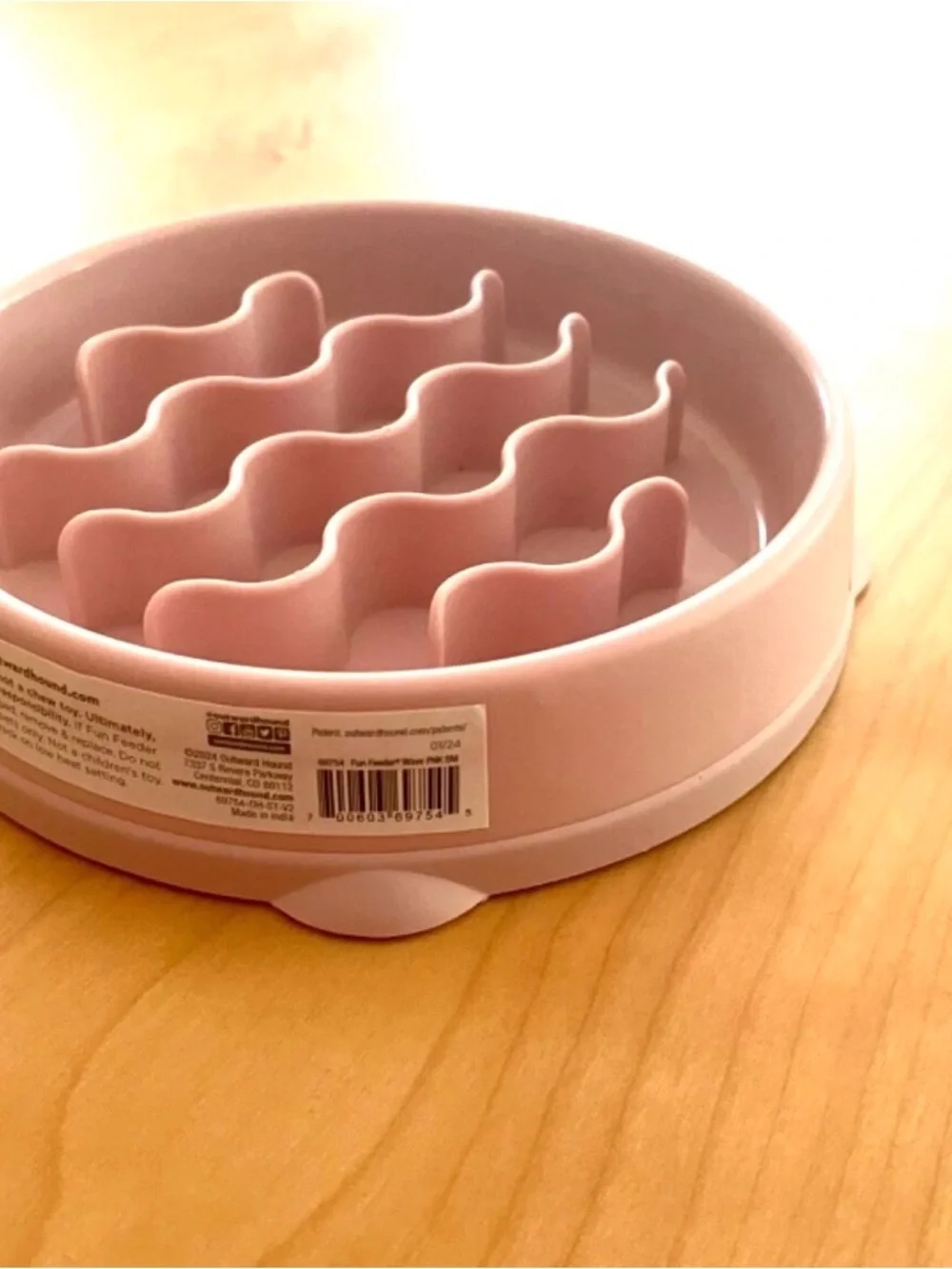 Slow Feed Pet Bowl for Cats or Small Dogs Dry or Wet Food